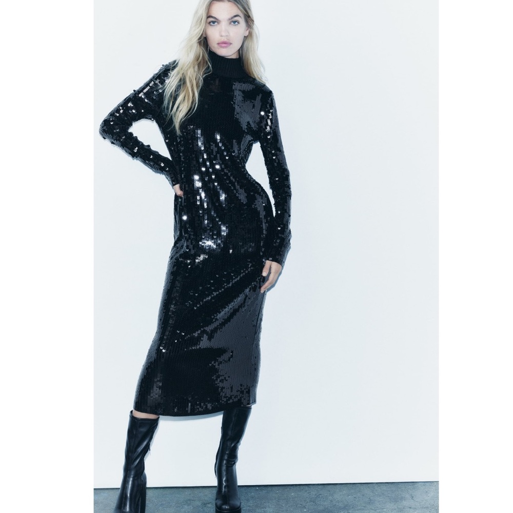 Zara long sequin dress limited edition